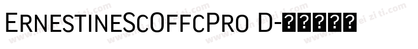 ErnestineScOffcPro D字体转换
